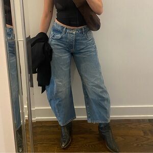 Free People Barrel Jeans